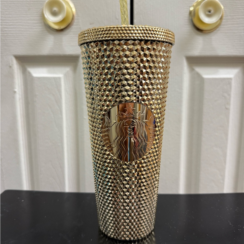 Starbucks Textured Gold Tumbler